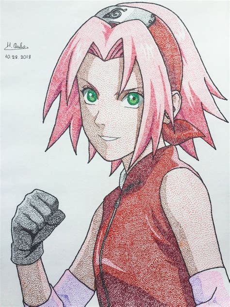how to draw sakura | Sakura haruno, Anime character drawing, Sakura ...
