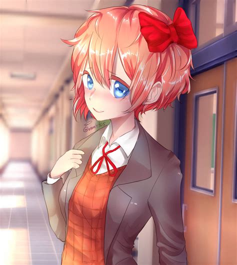 sayori fanart  mmk  deviantart