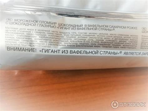 Отзыв о Мороженое Сам-По "Гигант из вафельной страны" | Насыщенный ...