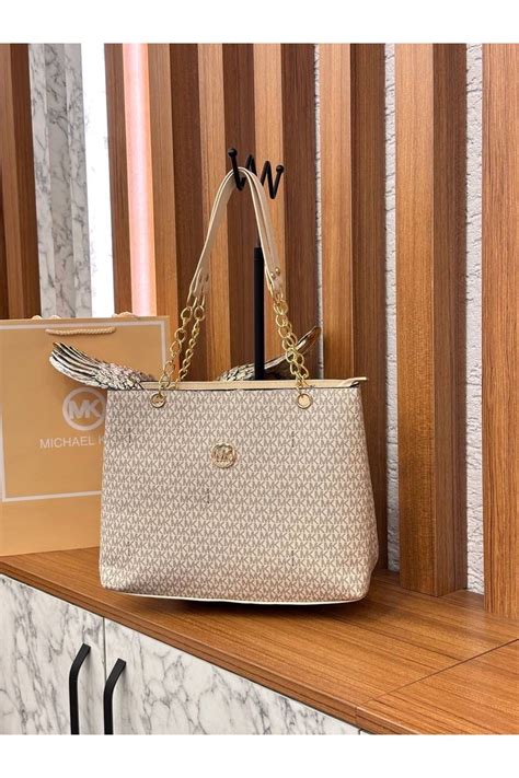 Cantu Bags Zincirli şık kalıp el ve omuz çantası ( krem) Fiyatı ...