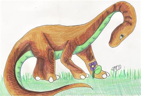 Long Neck Dinosaur Drawing at GetDrawings | Free download