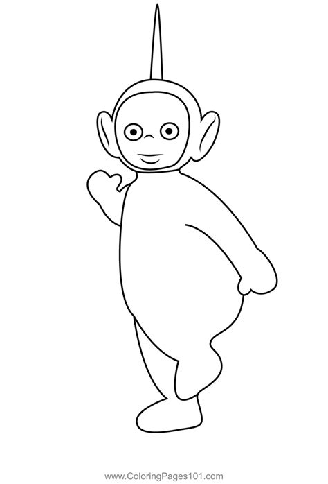 Teletubbies Dipsy Coloring Pages
