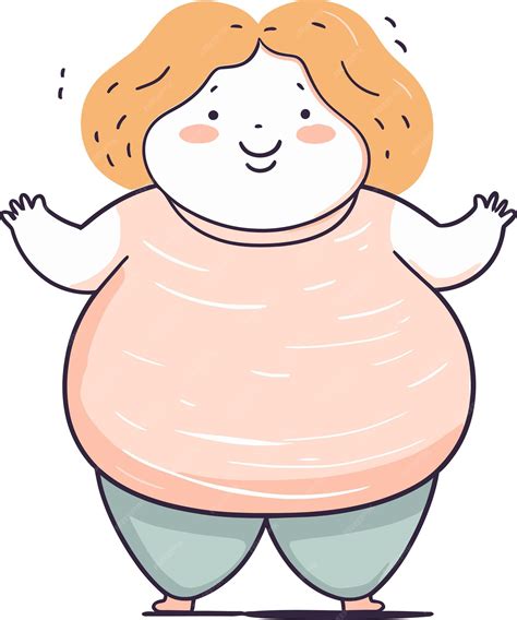 Un dibujo de una mujer gorda con las palabras te quiero en la parte