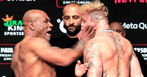 Mike Tyson slaps Jake Paul at weigh-in | Video - MMAWeekly.com | UFC