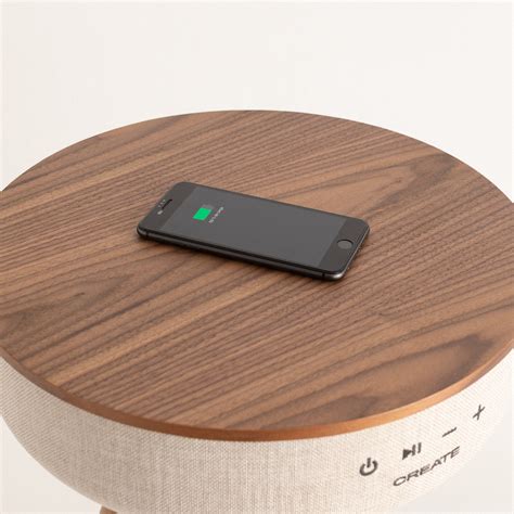SPEAKER TABLE - Bluetooth Speaker Table and Wireless Smartphone Charger