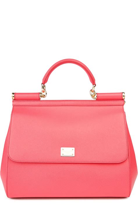 Женская коралловая сумка sicily large DOLCE & GABBANA купить в интернет ...