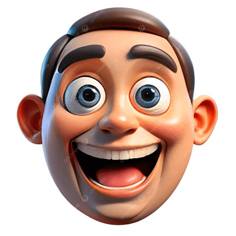 A Funny Cartoon Face In 3d Animation, A Funny Cartoon Face, 3d