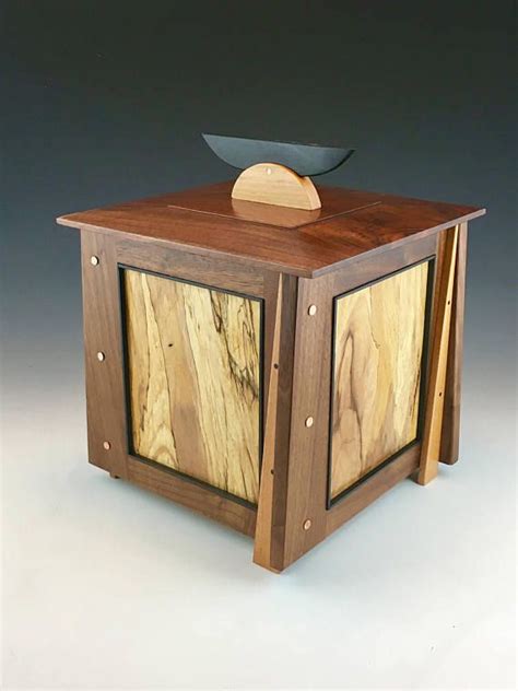 Artistic Wooden Box/artisan Crafted Urn/made From Wood/objet D'art/fine Woodworking/museum ...