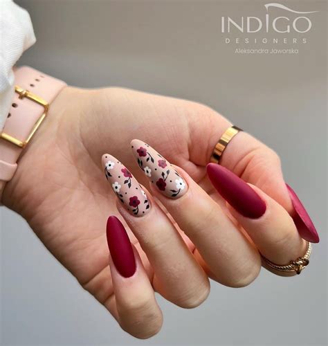 Unha Decorada Vermelho Escuro - Unha Decorada Vermelho Escuro: Ousadia e Glamour nas Pontas! – Unha ...