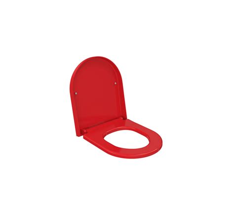Bocchi Venezia - Jet flush Wrap Over Toiletbril Glans Rood Softclose W