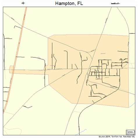 hampton florida street map