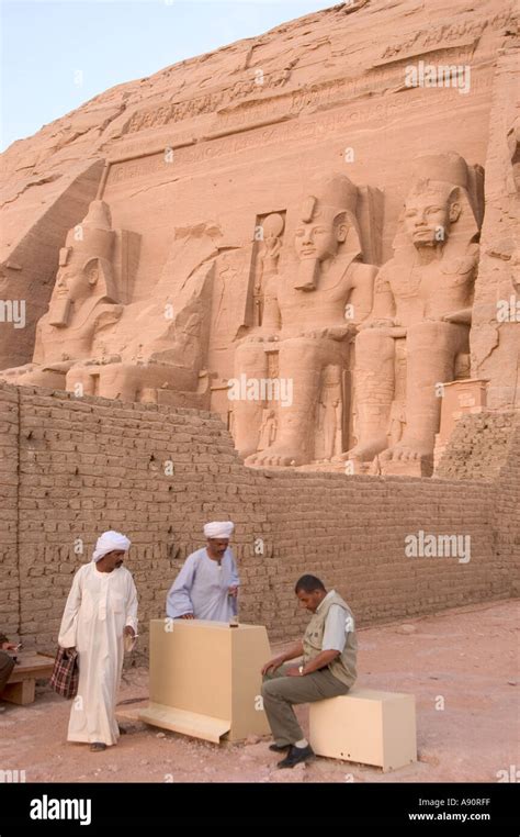 great temple  ramses ii abu simbel upper egypt egypt north africa