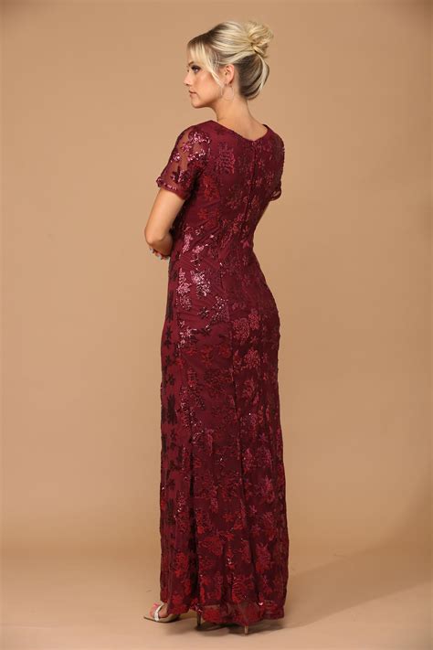 Cocoa Mother of the Bride Long Formal Evening Dress - Mother of the