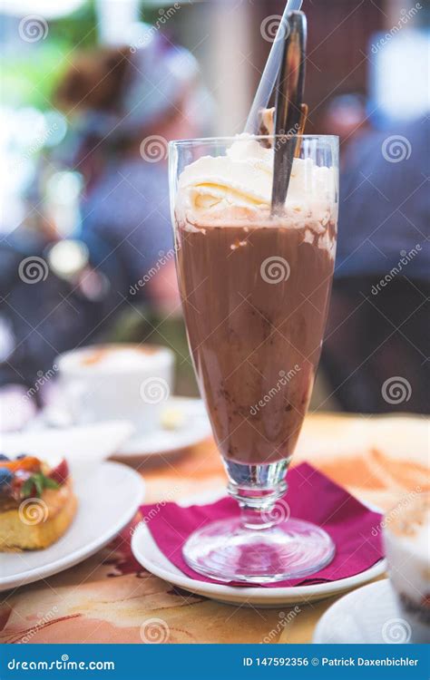 Classical Ice Coffee in a Rustic Italian CafÃ©, Italy Stock Photo ...