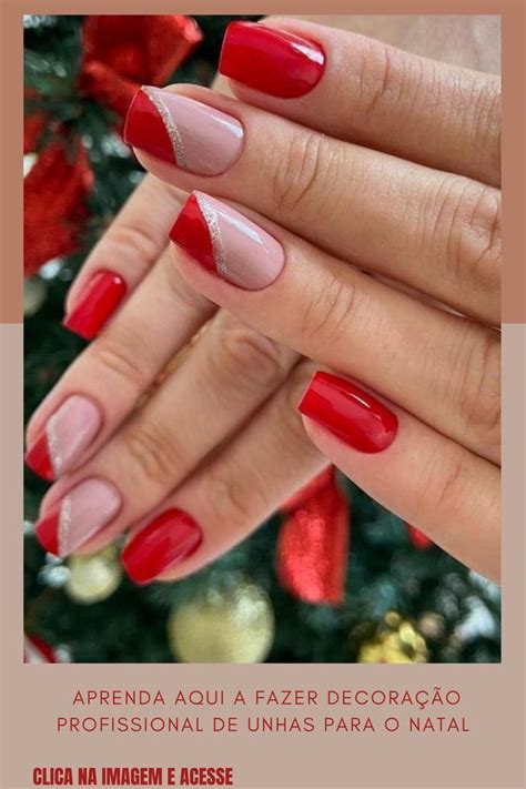 Decoração De Unha Para O Natal - Decoração de unhas para o natal | Unhas triangulares, Unhas esponjadas ...