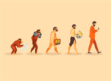 Human Evolution Vector at Vectorified.com | Collection of Human ...