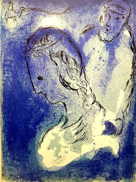 Marc Chagall - Marc Chagall - Blue Portrait - Original Lithograph ...