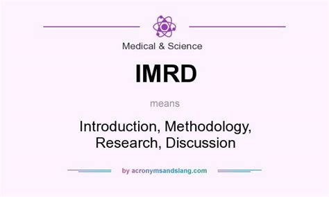 imrd introduction methodology research discussion  medical
