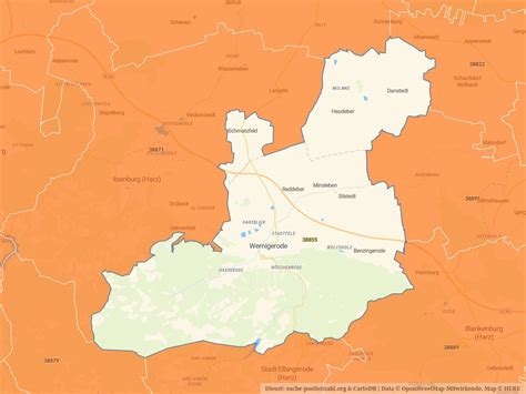 Postleitzahl 38855 • 2 Orte im Postleitzahlengebiet