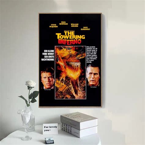 The Towering Inferno Movie Poster Canvas Poster bedroom art | Etsy