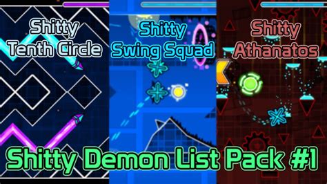 Shitty Demon List Pack #1 - (60hz) - [Geometry Dash 2.1] - YouTube