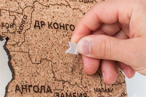 Пробковая карта россии на стену