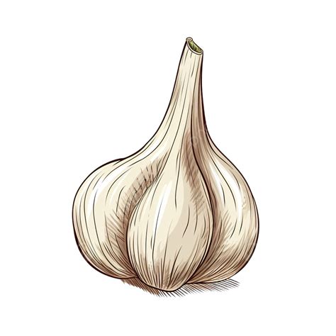 رسم الثوم معزول, الخضروات, معزول, نباتي PNG صورة للتحميل مجانا