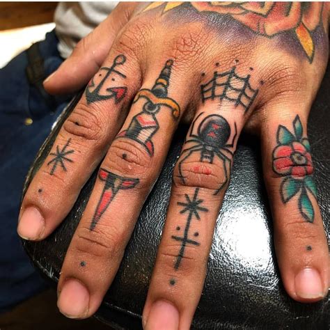 Traditional Finger Tattoos