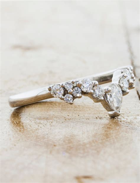 Gwen: Pear shaped wedding band | Ken & Dana – Ken & Dana Design