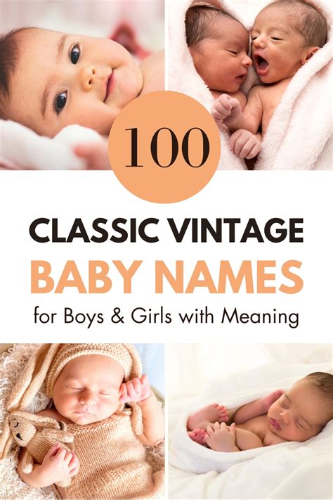 cute classic vintage baby names  complete list  names