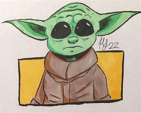 Grogu sketch by JustNoah73 on DeviantArt