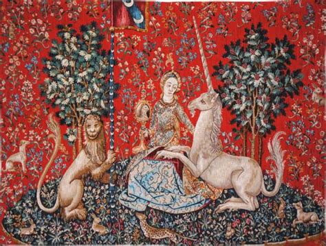 The Lady with the Unicorn tapestries - medieval tapestry wall-hangings