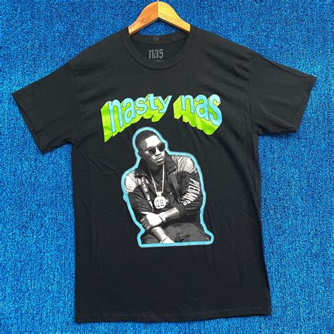 Band Tees × Nas × Streetwear Nasty Nas 90s Rapper Hip Hop Tour Tee M