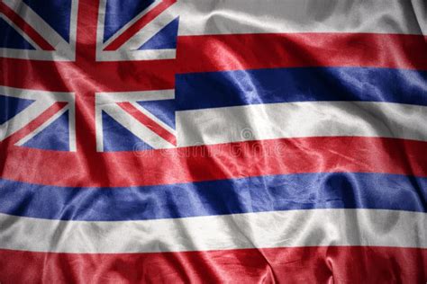 Lembrancinha De Inicio Das Aulas - Bandera Brillante Del Estado De Hawaii Foto de archivo - Imagen de ...