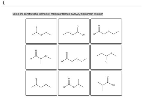 Solved Select the constitutional isomers of molecular | Chegg.com
