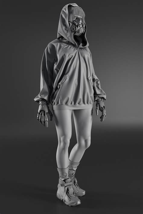 Futuristic girl on Behance