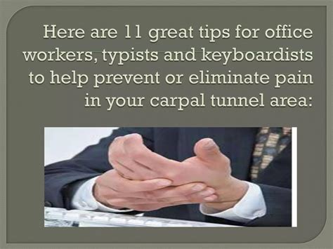 11 steps to natural carpal tunnel relief | PPTX