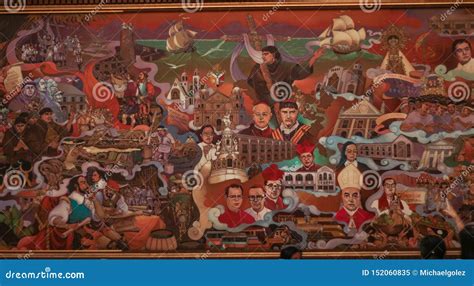 A Huge Painting about the History of Bicol Region in the Philippines ...