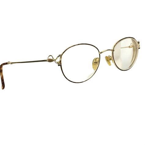 Joan Collins Lace Eyeglasses Glasses Frames Round Gol… - Gem