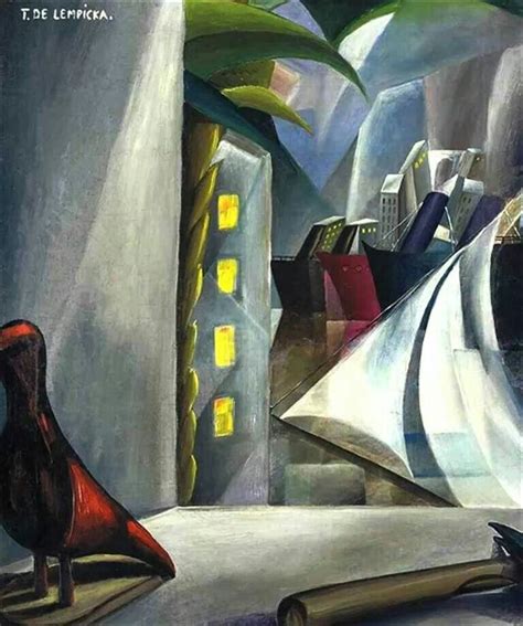 Tamara de Lempicka, un port sous la lune, 1924 | Art nouveau, Art deco ...