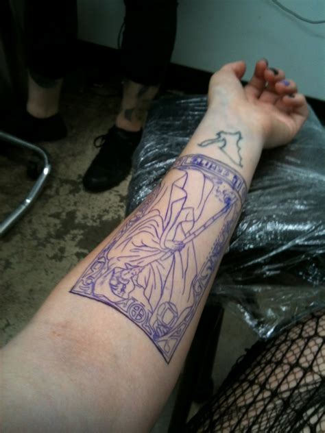 Allison Eckfeldt: My Hermit Tarot Card tattoo on my left arm ...