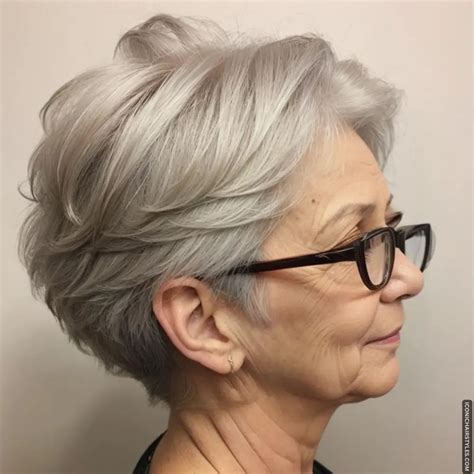 elegant short haircuts  older women