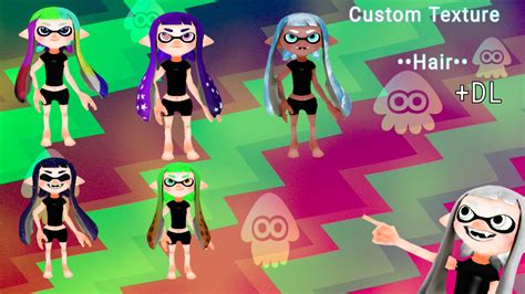 Splatoon Inkling Girl Hair Custom Textures +DL MMD by AngelKoalaYT0 on ...