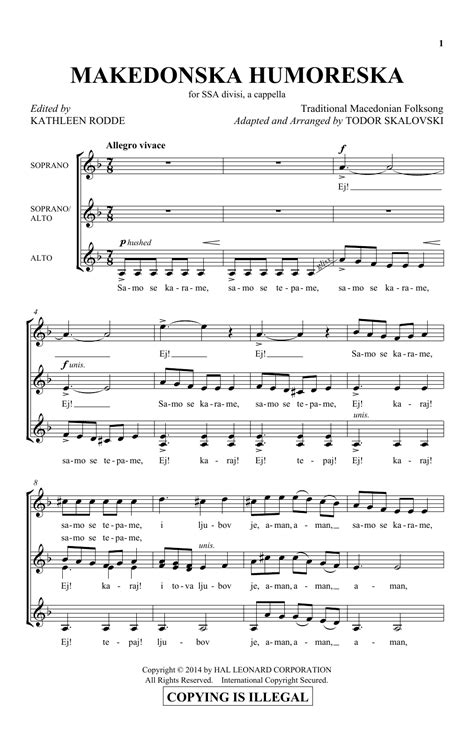Makedonska Humoreska | Sheet Music Direct