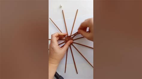 Плетеная салфетка как в икея . Прямая и обратная веревочка на круглом ...