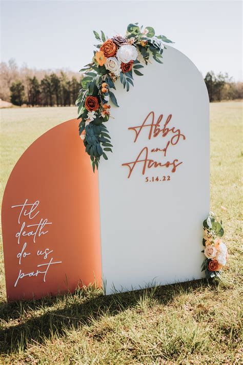 3D Large Wood Arch Set Wedding and Event Signage | Wedding backdrop ...