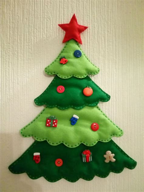 Елка из фетра | Felt crafts christmas, Felt christmas tree, Diy ...