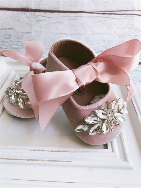 Pink Baby Girl Shoes,crib Shoes,1er Birthday Party Wedding, Rhinestones Girl Shoes Baby Girl ...