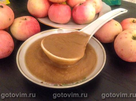 Пюре яблочное в мультиварке (без сахара). Рецепт с фото
