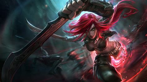 Katarina, LoL, Splash Art, 4K, #776 Wallpaper PC Desktop
